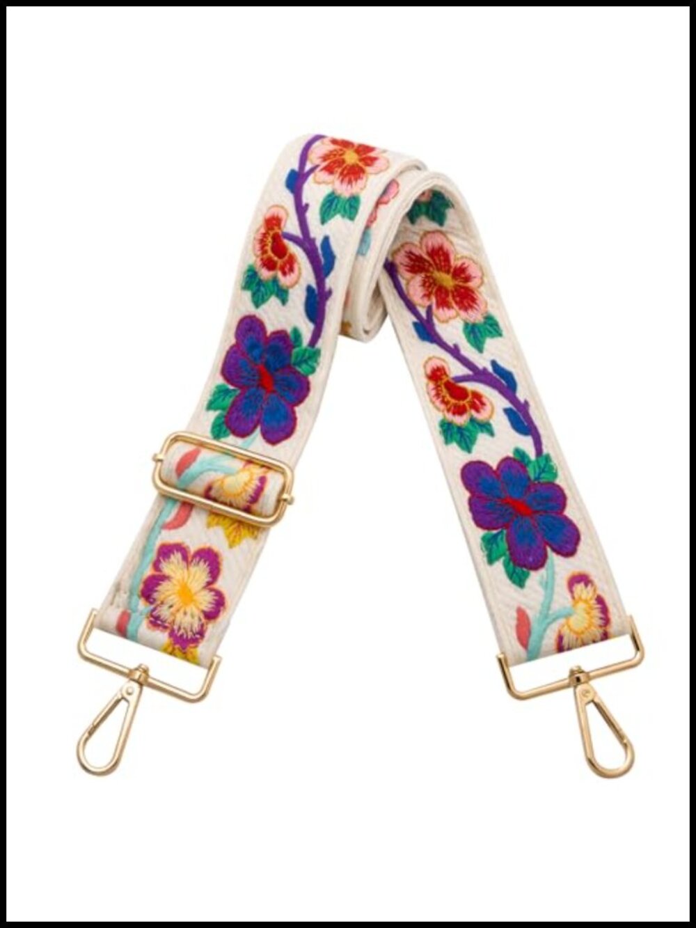 Wide Canvas Purse Strap Replacement Adjustable Crossbody Bag Strap